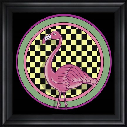 Framed Pop Art - Flamingo Print
