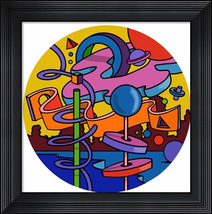 Framed Mambo Circle Print
