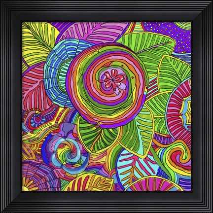 Framed Water Flowers Print