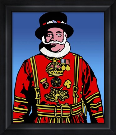 Framed Pop Art - Beefeater Print