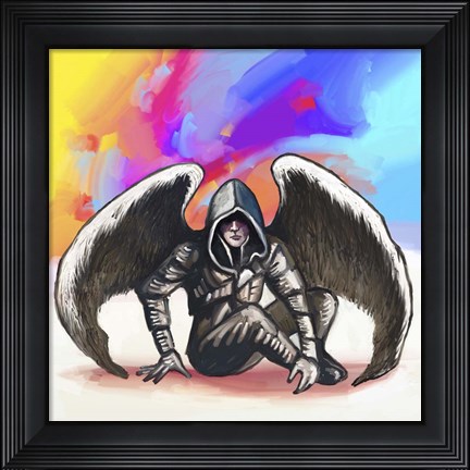 Framed Pop Art - Angel Warrior Print