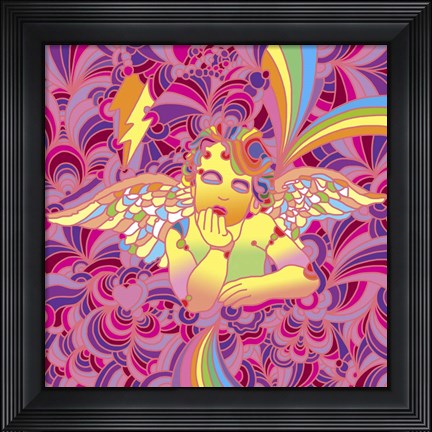 Framed Pop Art - Cherub 2 Print