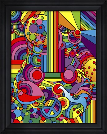 Framed Pop Art - Guitar Print