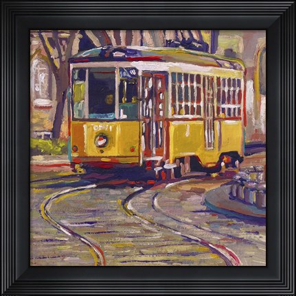 Framed Italian Trolley Print