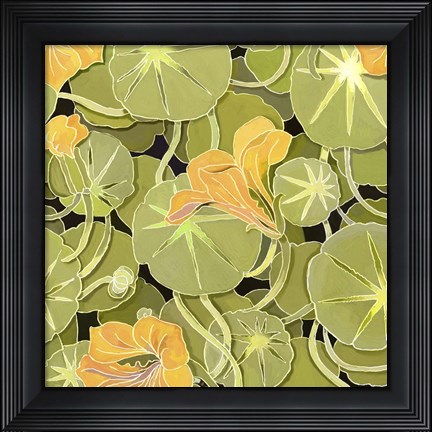 Framed Lily Pads Print