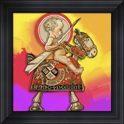 Framed Pop Art New Year Baby Print