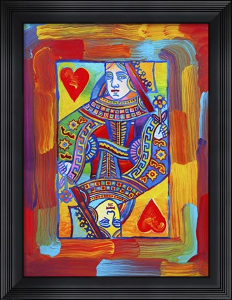 Framed Queen Of Hearts Print