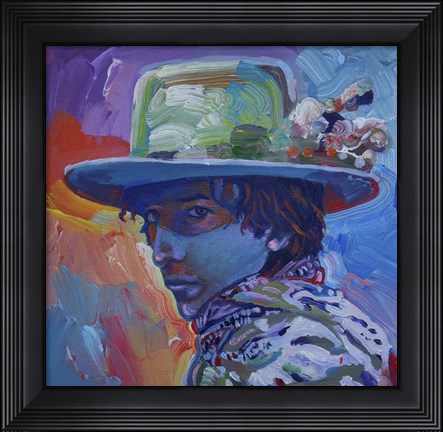 Framed Bob Dylan 70S Print