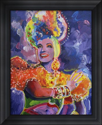 Framed Carmen Miranda 2 Print