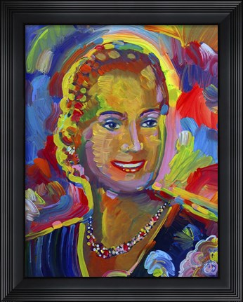 Framed Evita Eva Perone Print