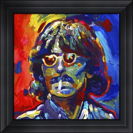 Framed George Harrison Glasses Print