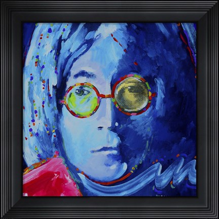 Framed John Lennon 2 Print