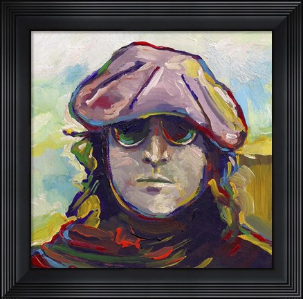 Framed John Lennon Hat Print