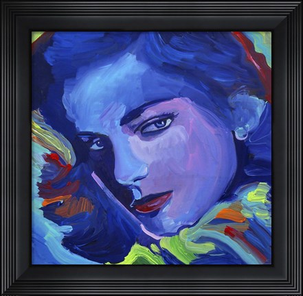Framed Lauren Bacall Print