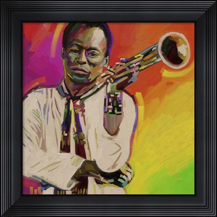 Framed Miles Davis Print