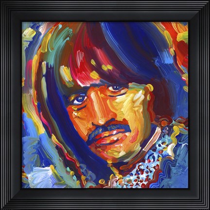 Framed Ringo Starr Print