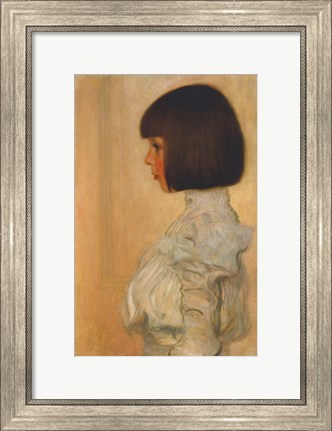 Framed Portrait of Helene Klimt Print