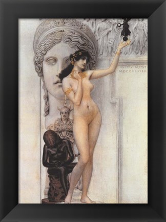 Framed Allegory of Sculpture Print