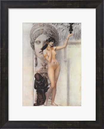Framed Allegory of Sculpture Print