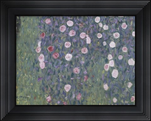Framed Rosiers Sous Les Arbres Print