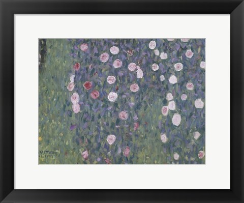 Framed Rosiers Sous Les Arbres Print