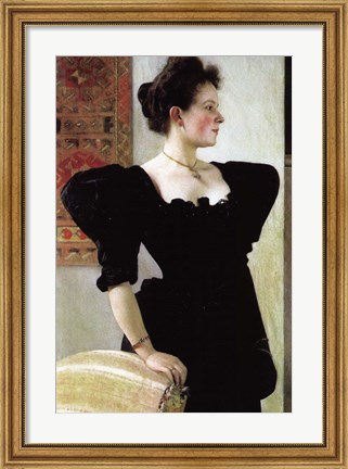 Framed Portrait of Marie Breunig Print