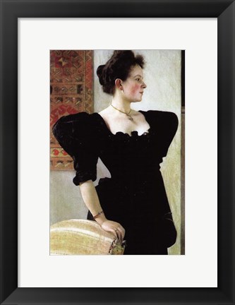 Framed Portrait of Marie Breunig Print