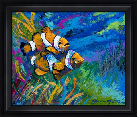 Framed First Date - Smiling Clownfish Print