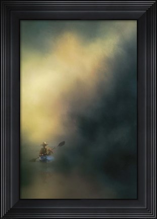 Framed Lone Canoe Print