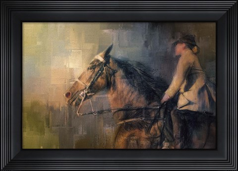 Framed Into The Turn Print