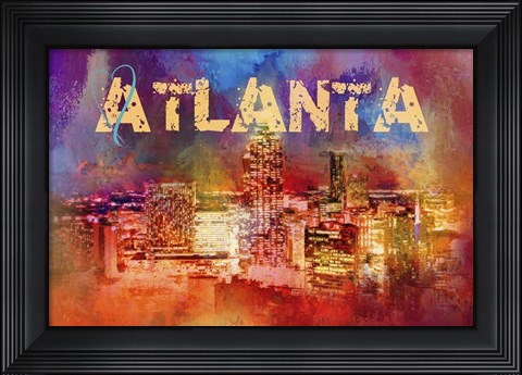 Framed Sending Love To Atlanta Print