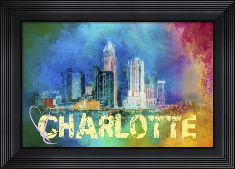 Framed Sending Love To Charlotte Print