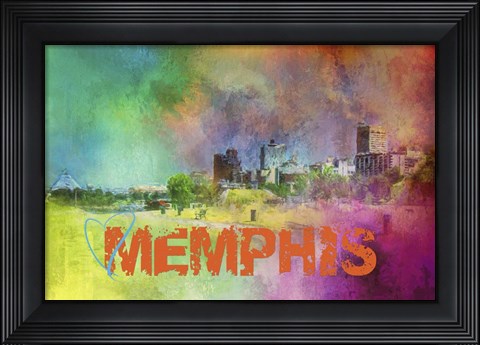Framed Sending Love To Memphis Print