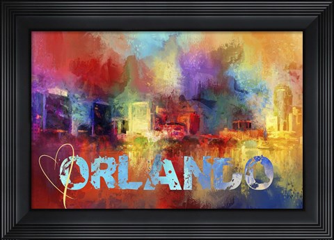 Framed Sending Love To Orlando Print