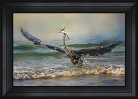 Framed Bringing Dinner Home Print