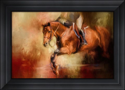 Framed Clearing The Jump Print