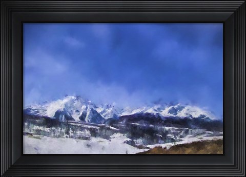 Framed Colorado Mountains 1 Print