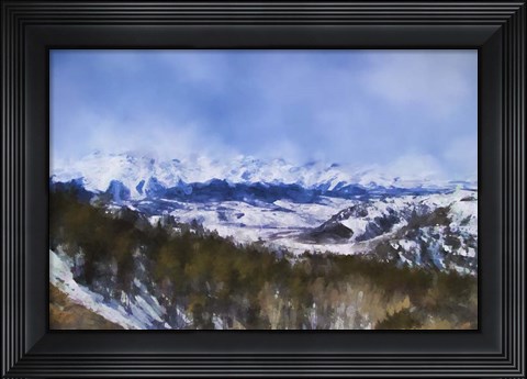 Framed Colorado Mountains 3 Print