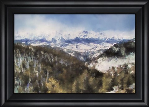 Framed Colorado Mountains 4 Print