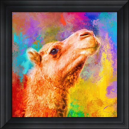 Framed Jazzy Camel Print