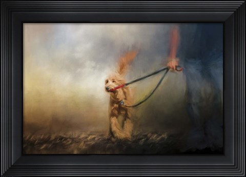 Framed Leading Him Out Of The Storm Print