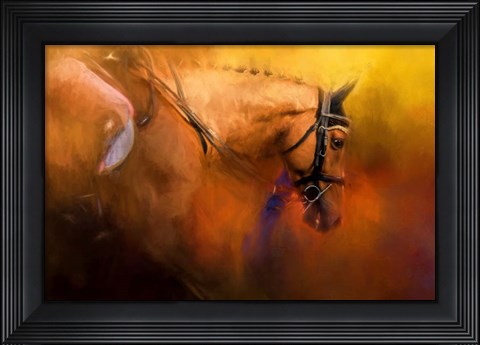 Framed Leaving The Show Ring Print