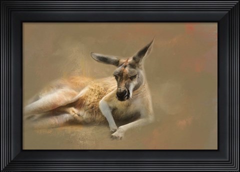 Framed Monday Morning Drowsies Print