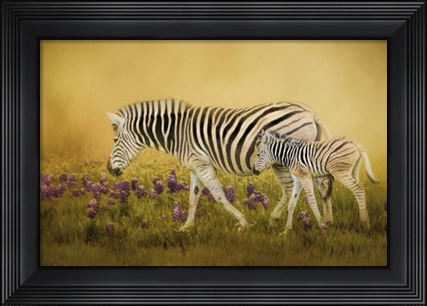 Framed Through The Meadow Print