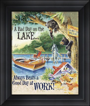 Framed Bad Day Bears Print