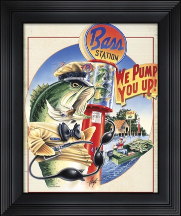 Framed Bass Station Print