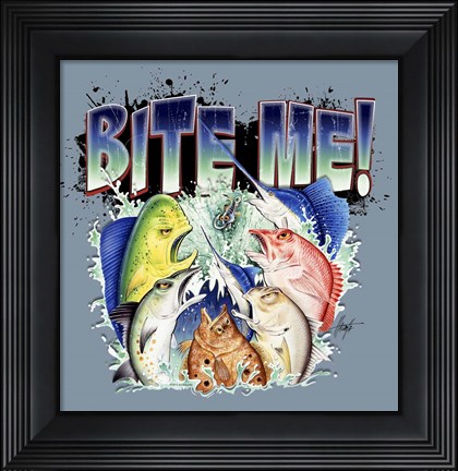 Framed Bite MeII Print
