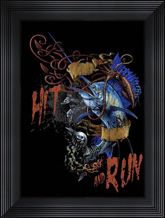 Framed Hit N run Print