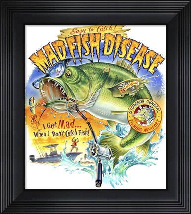 Framed Mad Fish Print
