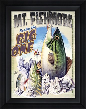 Framed Mt Fishmore Print
